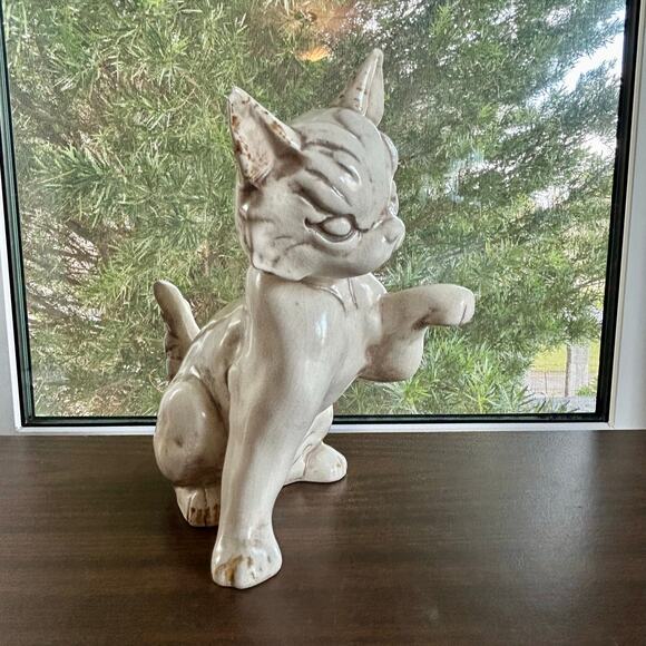 Vintage Freeman McFarlin Cat Figurine – 9” Ceramic Kitten Sculpture, El Monte CA - Picture 11 of 14